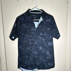 Mushroom Print Button Up Shirt